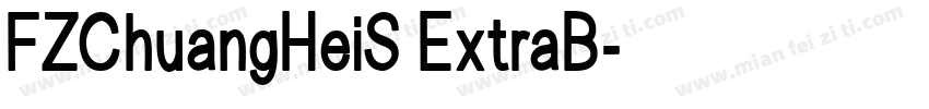 FZChuangHeiS ExtraB字体转换
